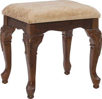 Jamestown Landing Deep Cherry Upholstered Bench by Powell