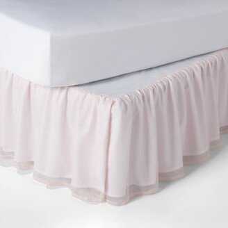 Full Glitter Dot Tulle Kids' Bedskirt Pink - Pillowfort™