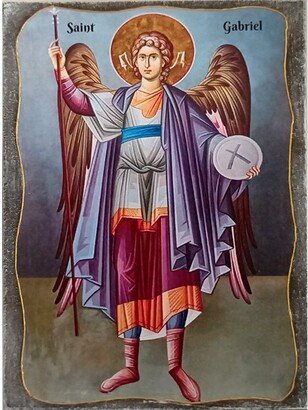 Archangel Gabriel, Saint Gabriel Icon, The Archangel, Man Of God, St Byzantine Christian Gifts For Friends