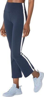 Raquel High-Waist Supplex Crop (Indigo/White) Women's Casual Pants