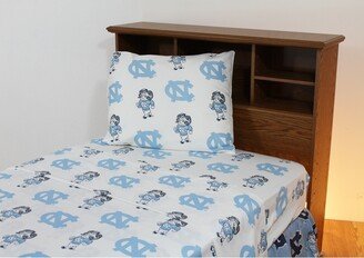 North Carolina Tar Heels 100% Cotton Bed Sheet Set