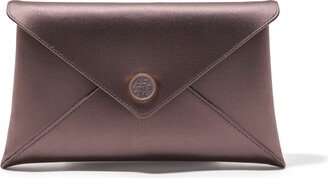 'Medallion' Envelope Clutch Satin-AB