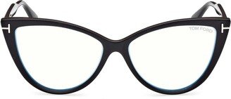 Cat-Eye Frame Glasses-AB
