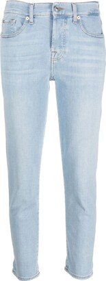 Cropped Straight-Leg Jeans-AU