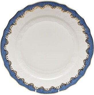 Blue Fish Scale Dinner Plate