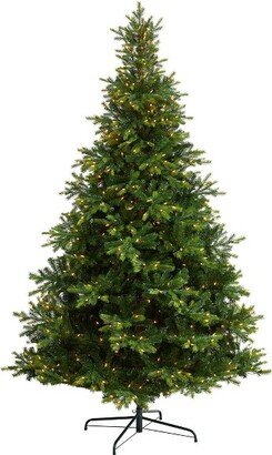 9-ft North Carolina Spruce Artificial Christmas Tree with 750 Clear Lights and 1912 Bendable Branches