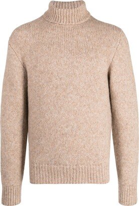 Drop-Shoulder Roll-Neck Jumper