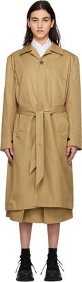 Beige Long Trench Coat