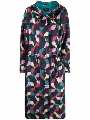 MARANT ÉTOILE Munao pattern-print long coat