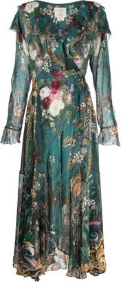 Verdis World silk wrap dress