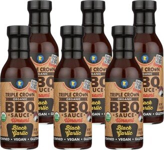 Triple Crown Organic Black Garlic BBQ Sauce - Case of 6/15 oz