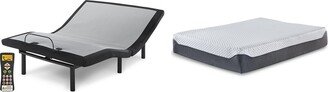 12 Inch Chime Elite Black/White 2-Piece Mattress Package