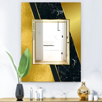 Designart 'Marbled Marvelous 6' Printed Glam Decorative Modern Mirror