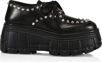 Studded Lug Sole Oxfords