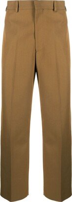 Straight-Leg Cotton Trousers-DC