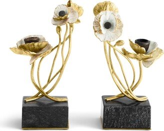 Anemone Candle Holders, Set of 2