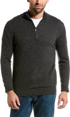 1/4-Zip Cashmere Mock Sweater-AI