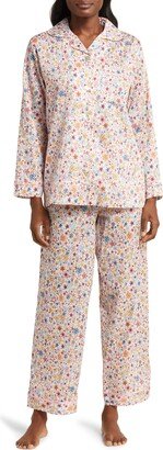 Star Print Cotton Sateen Pajamas