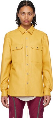 Yellow Outershirt Leather Jacket