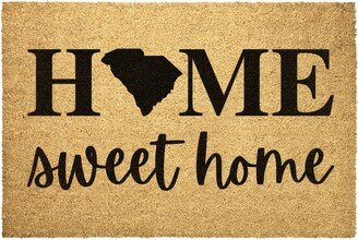 South Carolina State Doormat Home Sweet Door Mat Outdoor Rug Decor Housewarming Summer Winter Christmas House Gift