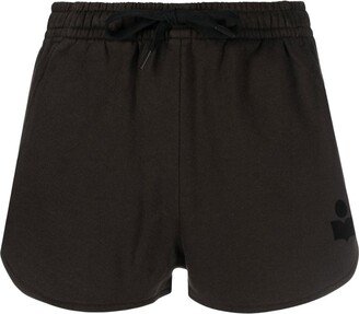 MARANT ÉTOILE Logo-Print Cotton Mini Shorts