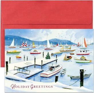 Masterpiece Studios Holiday Collection 16-Count Boxed Christmas Cards with Envelopes, 5.6