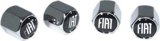 Chrome Valve Stem Tire Caps, Style Fiat