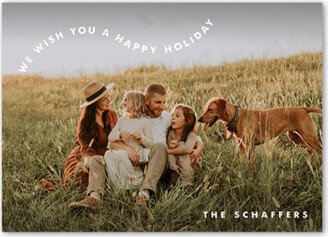 Holiday Cards: Trail Greeting Holiday Card, White, 5X7, Holiday, Luxe Double-Thick Cardstock, Square