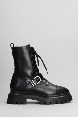 Maverick Bedrord Bte Combat Boots In Black Leather