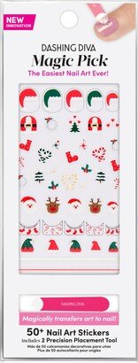 Magic Pick 3D Nail Art Stickers - Holiday Cheers