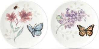 Butterfly Meadow Porcelain 2-Pc. Coaster Set