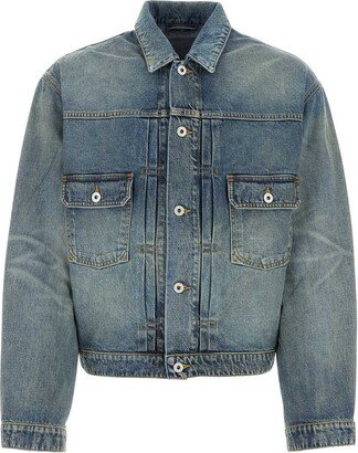 Button-Up Denim Trucker Jacket