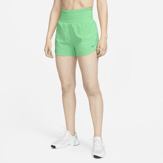 Women's Dri-FIT One Ultra High-Waisted 3 Brief-Lined Shorts in Green