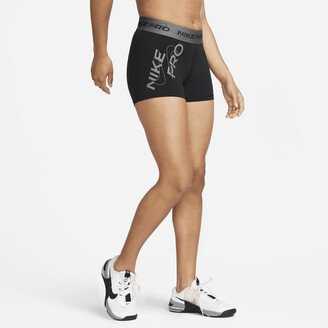 Women's Pro Mid-Rise 3 Graphic Shorts in Black