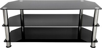 AVF Glass Shelves TV Stand for TVs up to 55 - Silver/Black