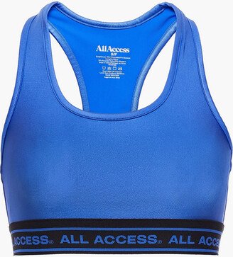 Metallic stretch sports bra