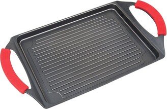 Masterpan Nonstick Grill Plate With Silicone Handles