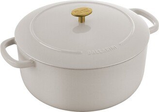 Cast Iron Bellamonte White 7.6Qt Round Dutch Oven