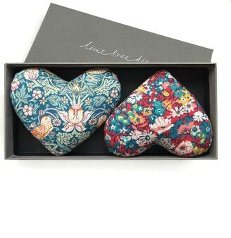 Lime Tree Design Bonnie And Clyde Box Of Two Lavender Hearts