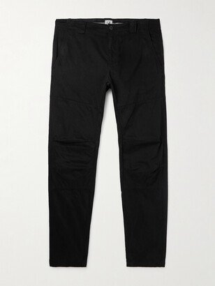 Slim-Fit Stretch-Cotton Sateen Trousers