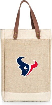NFL Houston Texans Pinot Jute Insulated Wine Bag - Beige