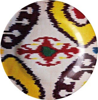 Ikat ceramic plate (28cm)-AD