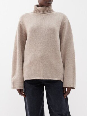 Roll-neck Wool-blend Sweater