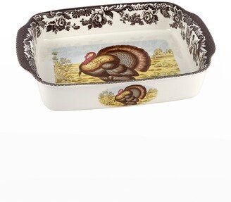 Woodland Turkey Handled Baking Dish