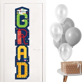 Big Dot Of Happiness Elementary Grad Kids Graduation Party Vertical Decoration Shaped Banner