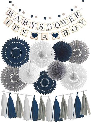 Meant2tobe Baby Shower for Boy Elephant Theme Party Decor