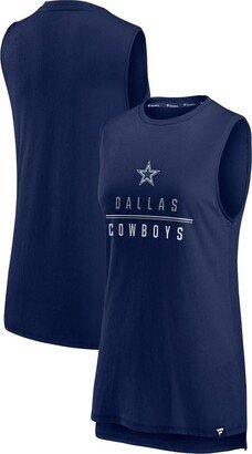 Women's Branded Navy Dallas Cowboys True Contender Tank Top