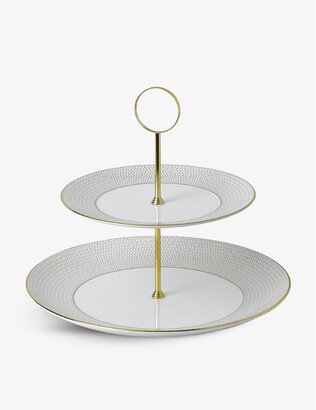 Gio Gold Cake Stand 2-tier