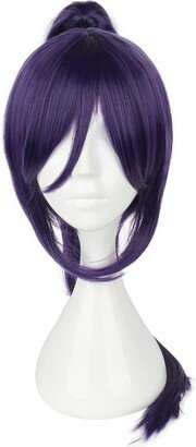 Unique Bargains Wigs Wigs for Women 14 Purple with Wig Cap