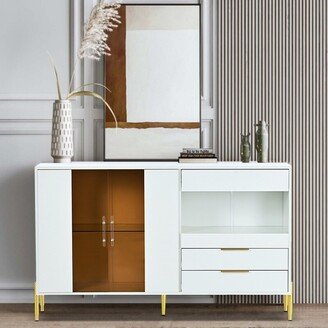 TiramisuBest U_Style Storage Cabinets with Acrylic Doors - N/A